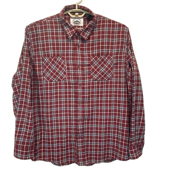 Blue Ridge Men's XLT 18.5-37 Cotton Soft Flannel Shirt Tartan Plaid Grunge Punk - Picture 3 of 11